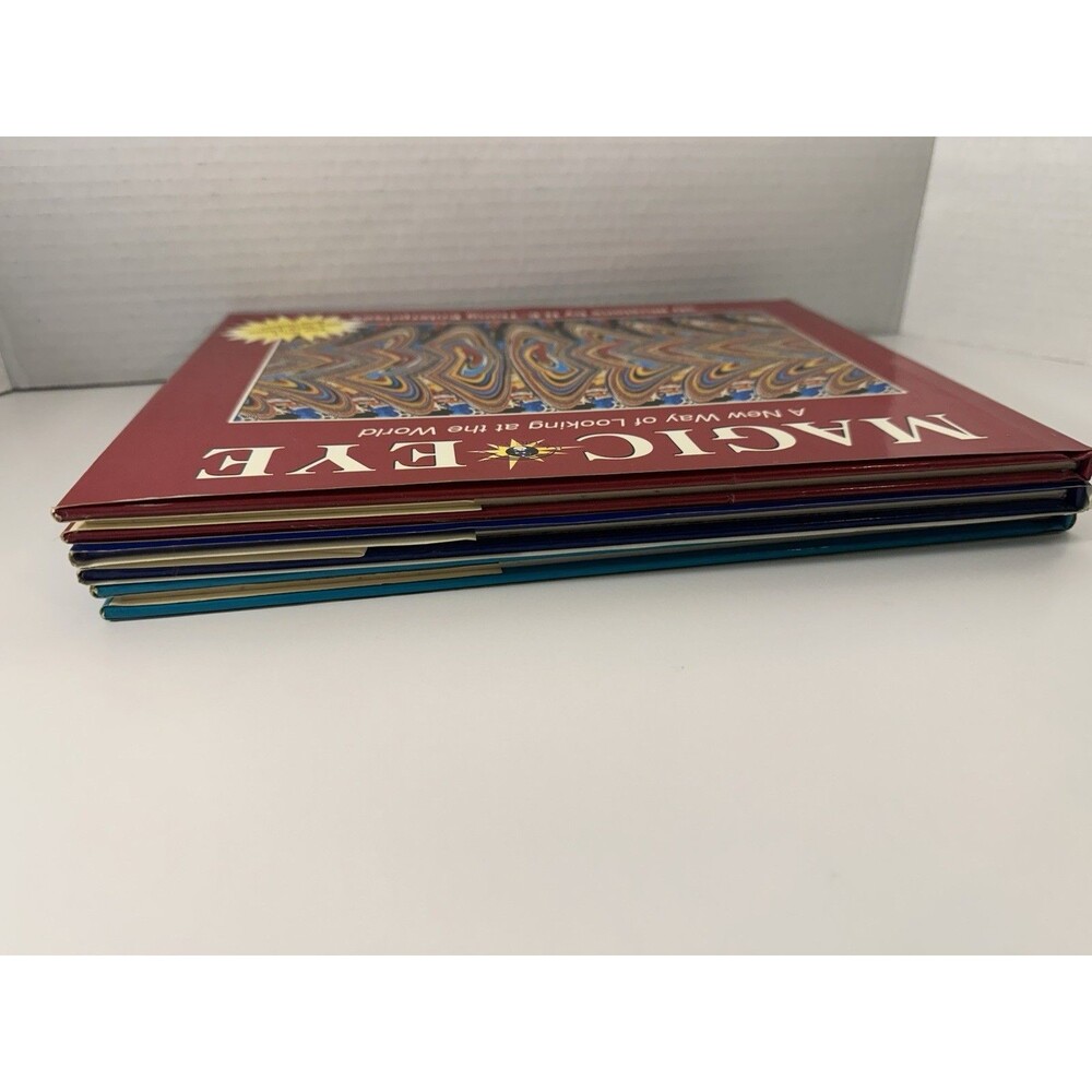 Magic Eye 3D Illusions Hardcover Books Volumes 1 Thru 3 With Jackets Nice Fun - Picture 5 of 10